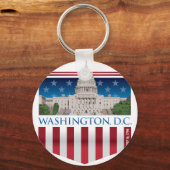 キャピトル建物 – ワシントンDC キーホルダー (正面)