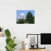 キャピトル建物from Bartholdi Park ポスター (ホームオフィス)