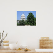 キャピトル建物from Bartholdi Park ポスター (キッチン)