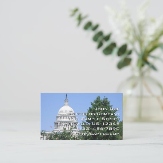 キャピトル建物from Bartholdi Park 名刺 (スタンド正面)