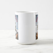 キャピトル建物FunnyCartoonでチキン民主党員 コーヒーマグカップ (中央)