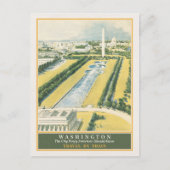 キャピトル旅行に向かうワシントンDC鉄道 ポストカード (正面)