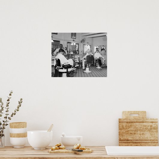 キャピトル理容師ショップ1938ヴィンテージ写真 ポスター (キッチン)