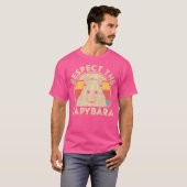 キャピバラおもしろいの恋人を尊敬 Tシャツ (正面フル)