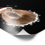 キャピバラおもしろいクリスマス フォトプリント            (角)