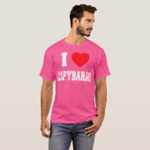 キャピバラが大好き Tシャツ (正面フル)