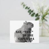 キャピバラのはがきに「Yes」と言いなさい ポストカード (スタンド正面)