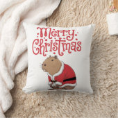 キャピバラのクリスマスピロー クッション (ブランケット)
