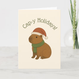 キャピバラのクリスマス カード