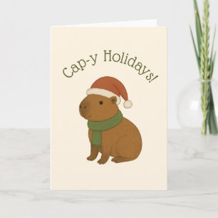 キャピバラのクリスマス カード