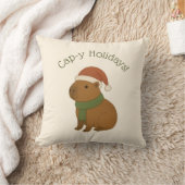 キャピバラのクリスマス クッション (ブランケット)