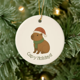 キャピバラのクリスマス セラミックオーナメント