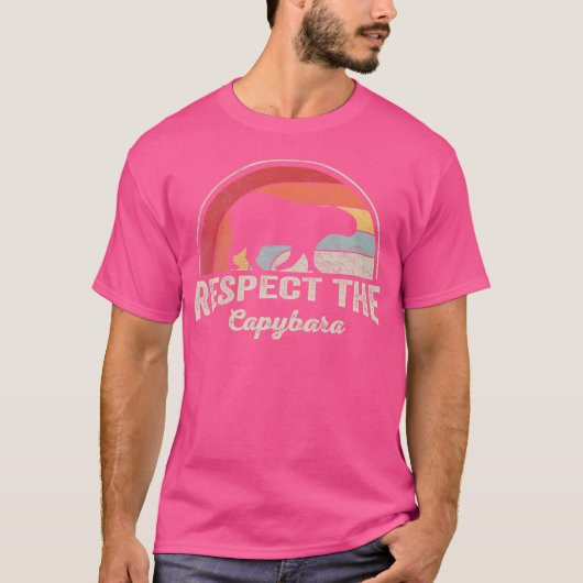 キャピバラの恋人はキャピバラを尊敬 Tシャツ (正面)