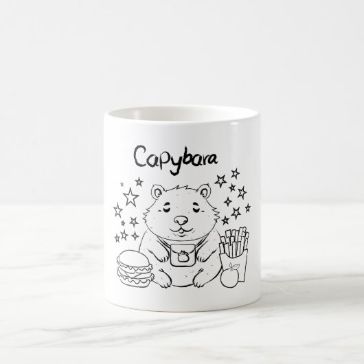 キャピバラの昼休み コーヒーマグカップ (中央)