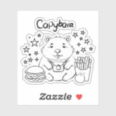 キャピバラの昼休み シール (シート)