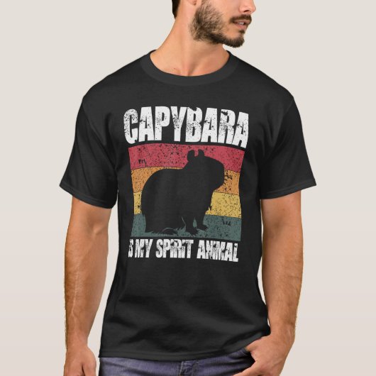 キャピバラは私の精神の動物のシャツCapybara Pet An Tシャツ (正面)