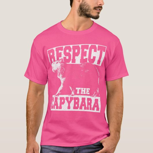 キャピバラを尊敬する Tシャツ (正面)