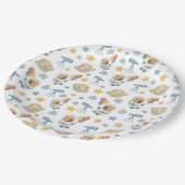 キャピバラアソートパターン紙プレート ペーパープレート (アングル)