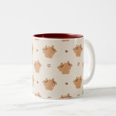 キャピバラカップルMUG ツートーンマグカップ (正面右)