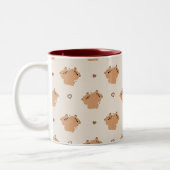 キャピバラカップルMUG ツートーンマグカップ (左)
