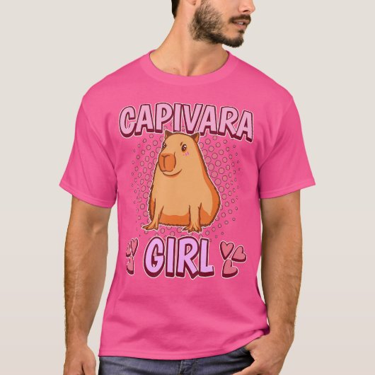 キャピバラガールキャピバラ Tシャツ (正面)