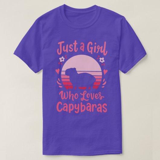 キャピバラケイピバラ恋人 Tシャツ (デザイン正面)