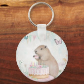 キャピバラケフェストキッズパーティーキーチェーン キーホルダー (正面)