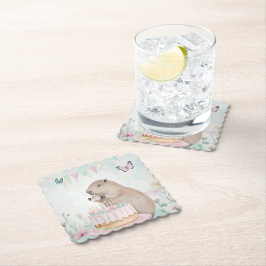 キャピバラケフェストキッズパーティー紙コースター ペーパーコースター (インサイチュ)