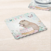 キャピバラケフェストキッズパーティー紙コースター ペーパーコースター (アングル)