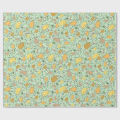 キャピバラスイングリーン ラッピングペーパー (フラット)