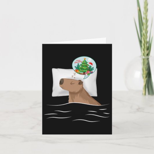 キャピバラスリープナイトクリスマスズローデントクリスマスドリームC カード (正面)