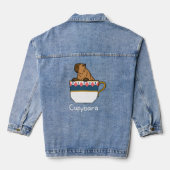 キャピバラティーカップ動物Tシャツ デニムジャケット (裏面)