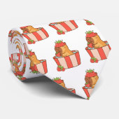 キャピバラネクタイ | おもしろいアニマルプリントタイ男性へプ ネクタイ (ロール)