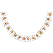 キャピバラバンティンバナー | かわいい動物をテーマにしたパーティー バンティングフラッグ (全)