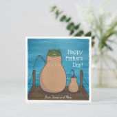キャピバラパーソナライズされたと息子の父の日札 シーズンカード (スタンド正面)