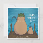 キャピバラパーソナライズされたと息子の父の日札 シーズンカード (正面)