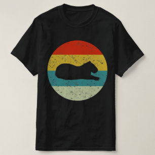 キャピバラレトロヴィンテージシルエット70s tシャツ
