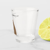 キャピバラ何を見てる飲み物用品セット ショットグラス (右)