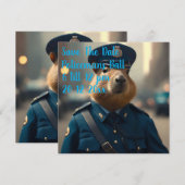 キャピバラ保将校の平和。 セーブザデート (正面/裏面)