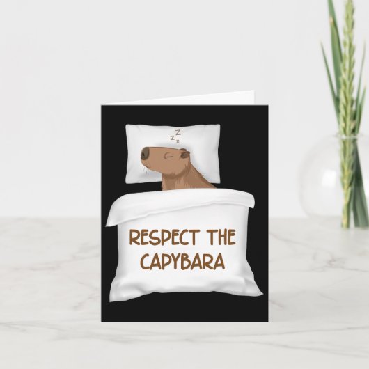 キャピバラ公式スリープナイトガウン Respect The Capybara Official Sl カード (正面)