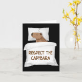 キャピバラ公式スリープナイトガウン Respect The Capybara Official Sl カード (黄色い花)