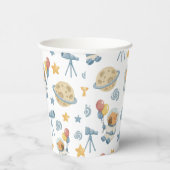 キャピバラ宇宙飛行士パターン紙カップ 紙コップ (右)