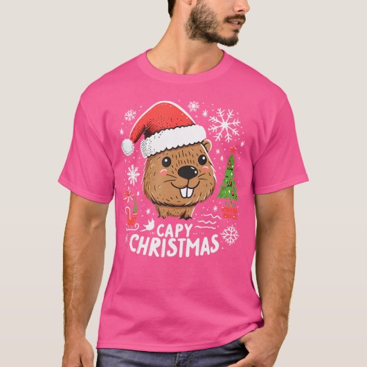 キャピバラ愛好家 Tシャツ (正面)