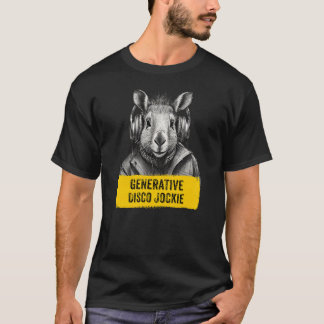 キャピバラ生成ディスコクールジョッキーおもしろいTシャツ Tシャツ