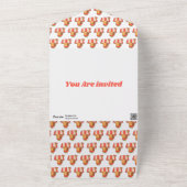 キャピバラ誕生日パーティーの招待状 | かわいい動物 オールインワン招待状 (外側)