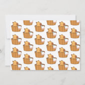 キャピバラ誕生日パーティーの招待状 | かわいい動物 招待状 (裏面)