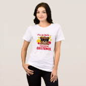 キャピバラ – 存在を熟考 トライブレンドＴシャツ (正面全面)