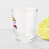 キャピバラLGBTQレインボーウォーターピッグトランスジェンダープライド ショットグラス (右)