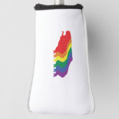 キャピバラLGBTQレインボーウォーター豚トランスジェンダー ゴルフヘッドカバー (回転90)