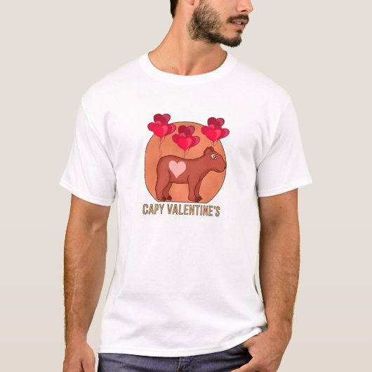 キャピバレンタイン Tシャツ (正面)